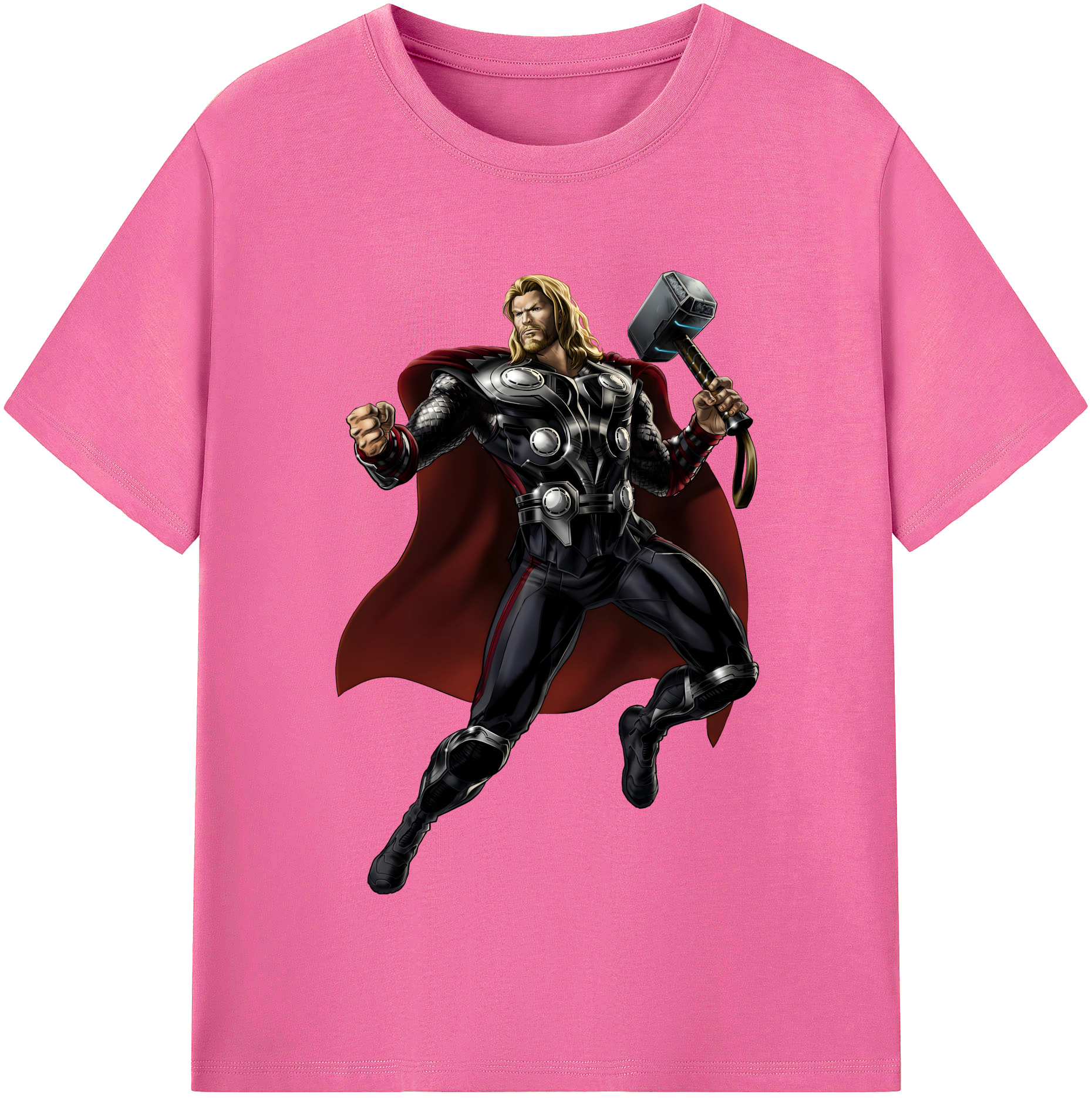 （画像用） アベンジャーズ The Avengers レディースカジュアルプリントTシャツ（綿100％）